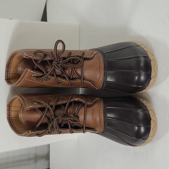 St. John's Bay Rollands Duck Boot - Brown / Tan - Size 10M - Picture 3 of 11